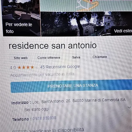Hotel apartamentowy San Antonio Marina di Camerota